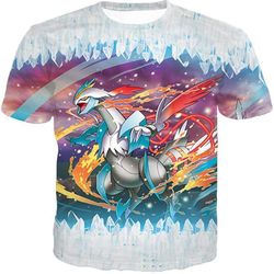 Pokemon Powerful Dragon Ice Type White Kyurem Super T-Shirt