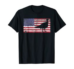 Turkey Hunting T Shirt American Flag Usa 4Th Of July Bird