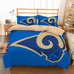 3D Customize Los Angeles Rams Bedding Set Duvet Cover Set Bedroom Set Bedlinen