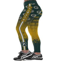3D Green Bay Packers Printed Yoga Fitness Leggings