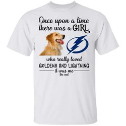 A Girl Really Loved Tampa Bay Lightning And Golden Dog Shirt HT209