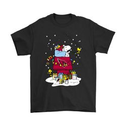 Arizona Cardinals Santa Snoopy Brings Christmas To Town Shirts