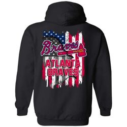 Atlanta Braves American Flag Hoodie Men Women Fan
