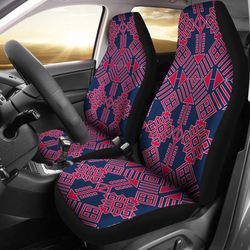 atlanta braves fans mexican pattern auto seat covers