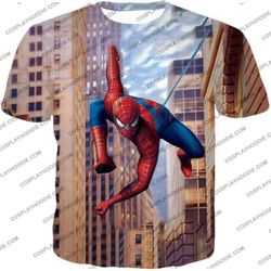 Best New York Hero Spiderman HD Action Print T-Shirt SP113