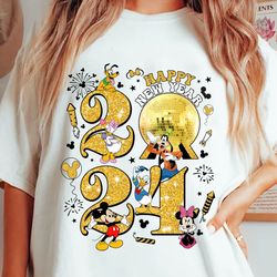 Happy New Year 2024 Shirt, Disco Ball New Year Shirt, Mouse New Year Shirt, 2024 Party Shirt, Mouse And Friends Shirt