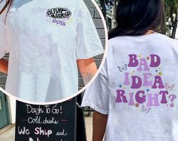 Bad Idea Right Shirt, GUTS world tour 2024 Shirt, Olivia Rodrigo Shirt, Sour Tour Shirt, Tour 2024 Shirt