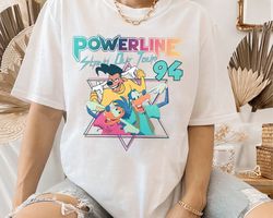 Disney Retro 90s A Goofy Movie Powerline Stand Out Tour 94 Shirt, WDW Magic Kingdom Holiday Unisex T-shirt Family