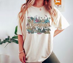 Disneyland Resort Happiest Place on Earth Vintage Shirt, Magic Kingdom Holiday WDW Unisex T-shirt Family Birthday Gift