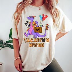 Disney Epcot Funny Figment & Mickey Mouse Vacation Mode Shirt, Magic Kingdom WDW Unisex T-shirt Family Birthday Gift