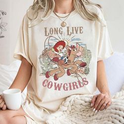 Vintage Disney Toy Story Jessie Shirt Long Live Cowgirls Shirt, Toy Story Jessie and Bullseye Shirt, Disney Family Trip