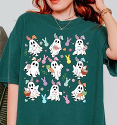 Bunny Ghost Shirt, Easter Ghost Shirt, Spooky Easter Shirt, Easter Egg Shirt, Pastel Easter Shirt, Girl Ghost Shirt