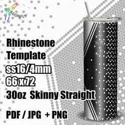 Ombre Rhinestone Tumbler Pattern for 30oz / 16ss / bling Tumbler template, PNG Rhinestone Guide - 248