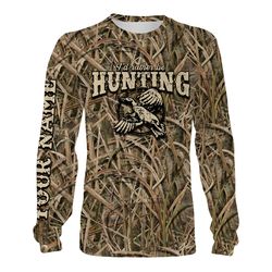 I&8217d rather be hunting duck hunting waterfowl camo hunting clothes Customize Name 3D All Over Printed Shirts gift For