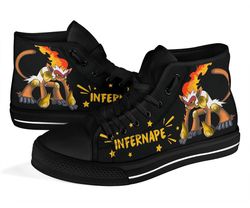 Infernape Sneakers Pokemon High Top Shoes Gift Idea High Top Shoes VA95