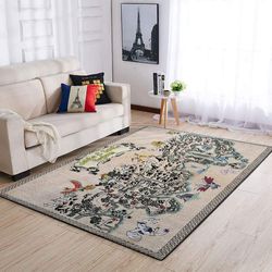 Kanto and Johto Regions Map Pokemon Area Rug &8211 Home Decor &8211 Bedroom Living Room Decor