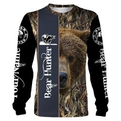 Kodiak Brown Bear Hunting Custom Name 3D All Over Print Shirt, Hoodie &8211 Personalized Bear Hunting Clothes For Men, W