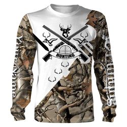 Love hunting Custom Name 3D All over print T-Shirt, Long sleeves, Hoodie, Zip up Hoodie Personalized gift &8211 FSD103