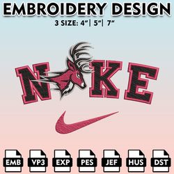 Nike Fairfield Stags, Machine Embroidery Files, Nike Fairfield Stags Embroidery Designs, NCAA Embroidery Files