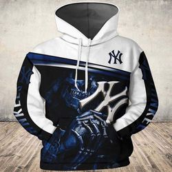 New York Yankees Skull Hoodie 3D Style5782 All Over Printed