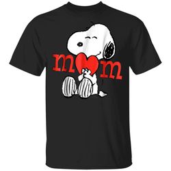 Peanuts Snoopy Heart Mom T Shirt