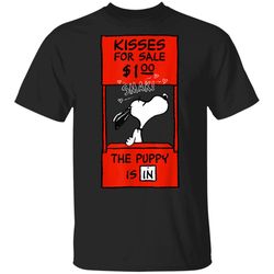 Peanuts Snoopy Kisses Valentines G500 Gildan 5.3 oz. T-Shirt