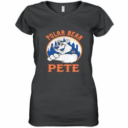 Pete Alonso New York Mets Polar bear Pete shirt Women&039s V-Neck T-Shirt