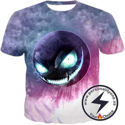 Pokemon Awesome Ghost Pokemon Ghastly Ultimate HD Graphic Anime T-Shirt