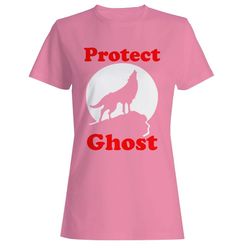 Protect Ghost Game Of Thrones Jon Snow&8217s Direwolf Parody Woman&8217s T-Shirt