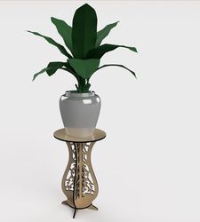 Digital Template Cnc Router Files Stand Vase Cnc for Wood Laser Cut Pattern