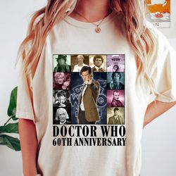Doctor Who The Eras Tour Shirt, Doctor Who 60th Anniversary 1963 - 2023 Signature Thank You For The Memories T-Shirt