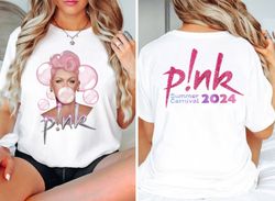 P!nk Pink Singer Summer Carnival 2024 Tour Shirt, Pink Fan Lovers Shirt, Music Tour 2024 Shirt, Trustfall Album Shirt