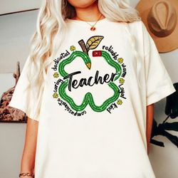 One Lucky Teacher Shirt, Teacher Pencils Patricks Day Shirt, St Patrick's Day Shirt, Shamrock Teacher Shirt, St Patty's