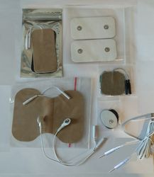 Electro Therapy Kit with connect to Device DENAS or Scenar , SET of Snap & Pin PADs
