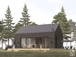 Barndominium House, Tiny House, Modern House, Architectural Plans - 16ft x 28ft ( 448 Sq Ft ) - 52 Pages PDF