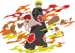 Naruto fire embroidery design, naruto embroidery, embroidery file, anime design, anime shirt, Digital download