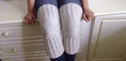 Knee Pads Big Sizes up to 23 inches at the Knee Knitted Handmade
