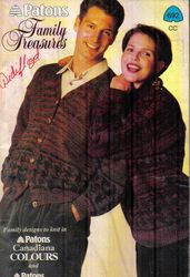 Vintage Knitting Pattern for Family Sweater Patons 692 Family Treasures