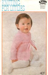 Vintage Jacket Jumper Knitting Pattern for Baby Patons 998 Knitting for Littlies