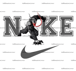Venom x Nike Venom Png, Venom Nike Png, Logo Brand Png, Swoosh Nike Png, Instant Download, Sublimation