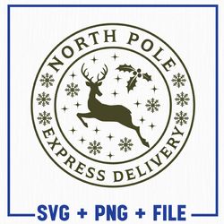 North Pole Express Delivery Svg, Christmas Svg, Merry Christmas Svg, Christmas Png, Merry Christmas Png