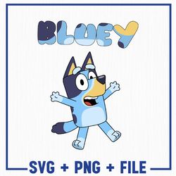 Bluey Bundle SVG And Png, Bluey Png, Bluey Family Svg