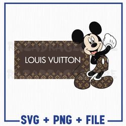 Mickey Mouse Svg, LV Logo Svg, LV Mickey Head Logo Svg