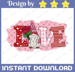 Gnome Love Png, Love Png, Gnome Sublimation Design Png, Gnome Love Design Png, Valentine Gnome Love Png, Leopard Png, Ge