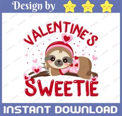 Valentine Sweetie Sloth PNG, Valentine's Sweetie PNG, Sweetie PNG,  Funny  Sloth  Png,