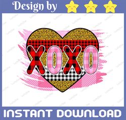 XOXO Sublimation Design Download, XOXO Brushstroke Png, Clipart, Digital Download, Valentine Png, Valentine Sublimation