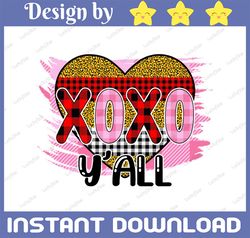 XOXO Y'all printable sublimation design - Digital download - PNG - Printable graphic design