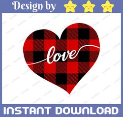 Valentine SVG, Plaid heart svg, Valentines Day SVG, Love SVG, Love Heart Svg, CriCut Files svg jpg png dxf Silhouette