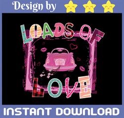 Valentines Sublimation, Loads Of Love Sublimation Design, Red Vintage Truck, Valentine's Day, Sublimation Digital Downlo