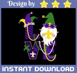 Love Mardi Gras, Mardi Gras Fleur de Lis,Crawfish,Fleur de Lis Png,Sublimation Designs Download, Mardi Gras Gnome Sublim